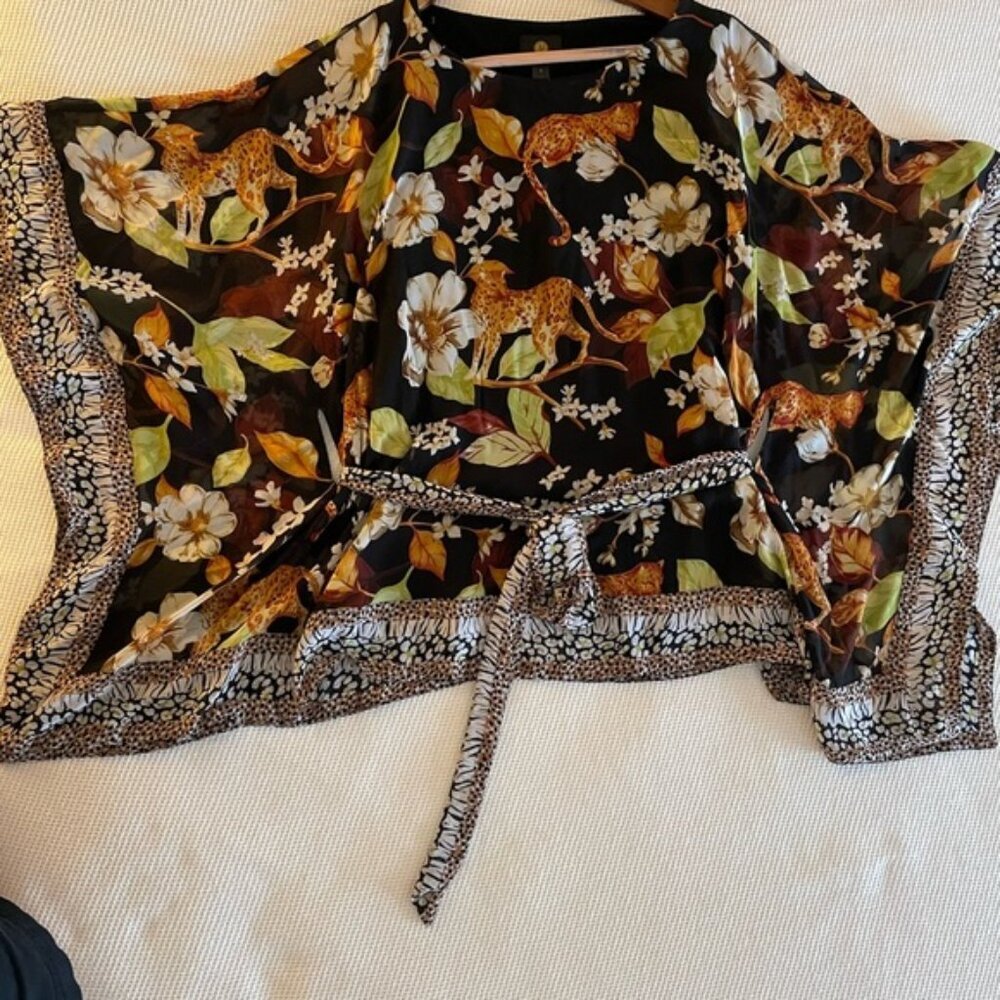 JM Collection Leopard Print Top - Picture 8 of 8